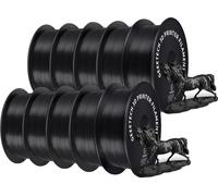 GEEETECH Filament 3D, poids 10 kg, diamètre 1,75 mm, PLA noir 10Kg