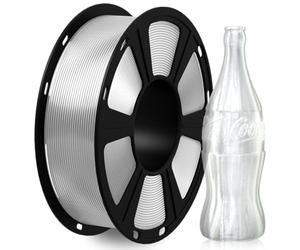 GEEETECH Filament PETG 1,75 mm,Filament PETG pour imprimante 3D,récision dimensionnelle +/- 0,02 mm,Bobine de 1 kg,transparent