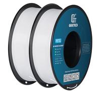 GEEETECH Filament PETG 2KG 1,75mm pour imprimante 3D,2 bobines 1kg,Blanc