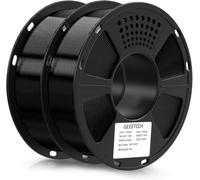 GEEETECH Filament PETG 2KG 1,75mm pour imprimante 3D,2 bobines 1kg,Noir