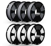 GEEETECH Filament PETG, Gris 3x1kg+Blanc 3x1kg pour imprimante 3D