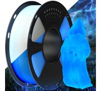 GEEETECH Filament PLA 1,75 mm, Filament PLA Glows in the Dark pour imprimante 3D,Bobine de 1 kg, Lumineux Bleu