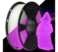 GEEETECH Filament PLA 1,75 mm, Filament PLA Glows in the Dark pour imprimante 3D,Bobine de 1 kg, Lumineux Rose
