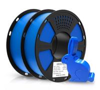 GEEETECH Filament PLA 1,75 mm, Filament PLA pour imprimante 3D, 2 kg, Bleu + Bleu