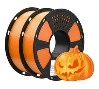 GEEETECH Filament PLA 1,75 mm, filament PLA pour imprimante 3D,2 kg, orange + orange