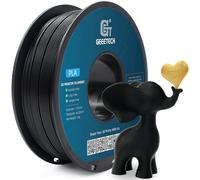 GEEETECH Filament PLA 1,75 mm - Pour imprimante 3D - Filament PLA - Bobine de 1 kg - Noir