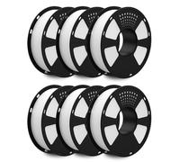 GEEETECH Filament PLA 1,75mm 6KG, PLA Filament pour imprimante 3D, Précision Dimensionnelle +/- 0,03 mm, Total 6kg, 1kg par Bobine,Blanc*6