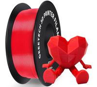 GEEETECH Filament PLA 1KG,PLA 1,75 mm ± 0.02mm pour imprimante 3D,1kg par Bobine, Rouge