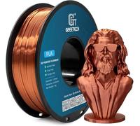 GEEETECH Filament PLA Silk 1.75mm,PLA Soie pour Imprimante 3D,Précision dimensionnelle +/- 0,02 mm,Soie cuivre