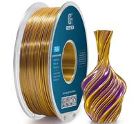 GEEETECH Filament PLA Silk Bicolore 1,75mm,1KG/bobine pour imprimante 3D, Soie Deux couleurs PLA,Or et Violet