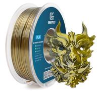 GEEETECH Filament PLA Silk Bicolore 1,75mm,1KG/bobine pour imprimante 3D, Soie Deux couleurs PLA,Or et Argent