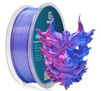 GEEETECH Filament PLA Soie 1.75mm Bobine de 1KG, Bicolore Rouge Bleu | Précision Dimensionnelle±0,03mm,PLA Soie Multicolore, Facile à imprimer