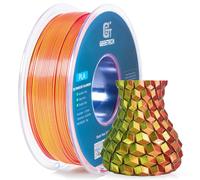 GEEETECH Filament PLA Soie 1.75mm Bobine de 1KG, Tricolore Rouge Jaune Bleu | Précision Dimensionnelle±0,03mm,PLA Soie Multicolore, Facile à imprimer