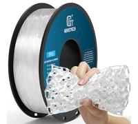 GEEETECH Filament TPU 1,75mm, TPU 95A pour imprimante 3D, bobine de 1 kg,Transparent