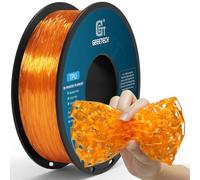 GEEETECH Filament TPU 1,75mm, TPU 95A pour imprimante 3D, bobine de 1 kg,Transparent Orange
