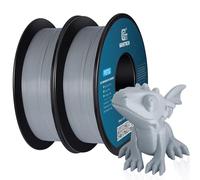 GEEETECH PETG Filament 1,75 mm, filament pour imprimante 3D, 1 kg par bobine, 2 bobines, Gris+Gris