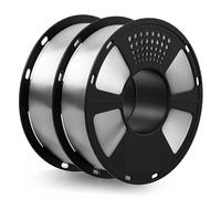 GEEETECH PETG Filament 2KG, filament 1,75 mm pour imprimante 3D, 1 kg par bobine, 2 bobines, Transparent+Transparent