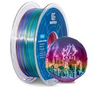 GEEETECH PLA filament 1.75mm Multicolor, 3d Printer Filament PLA 1KG Spool, Silky Rainbow color