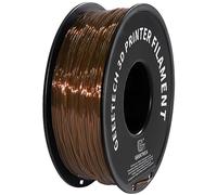 GEEETECH TPU Flexible Filament 1.75mm,Filament TPU 95A pour imprimante 3d,bobine de 1kg,Brun transparent