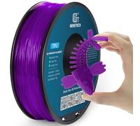 GEEETECH TPU Flexible Filament 1.75mm,Filament TPU 95A pour imprimante 3d,bobine de 1kg,Violet transparent
