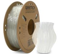 GEEETECH TPU Flexible Filament 1.75mm,TPU 95A pour Imprimante 3d,Précision dimensionnelle +/- 0.03mm,bobine 500g,Transparent