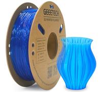 GEEETECH TPU Flexible Filament 1.75mm,TPU 95A pour Imprimante 3d,Précision dimensionnelle +/- 0.03mm,bobine 500g,Bleu Transparent