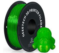 GEEETECH TPU Flexible Filament 1.75mm,TPU 95A pour Imprimante 3d,Précision dimensionnelle +/- 0.03mm,bobine 500g,Transparent Vert