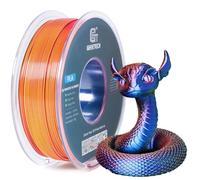 GEEETECH Tricolor Silk PLA Filament 1,75 mm, pour imprimante 3D, 1 kg/Bobine, soie rouge, jaune, bleu