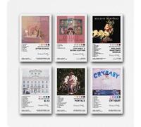 Geegao Melanie Lot de 6 affiches sur toile style 1 de Melanie avec couverture d'album vintage de Martinez - Décoration murale pour chambre - 20 x 30 cm