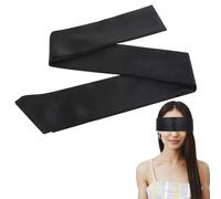 GEEHUA Bandeau pour les yeux en satin, 150 x 7 cm, masque pour les yeux en satin, bandeau occultant réglable, blinder de sommeil nocturne pour femmes, hommes, adultes, couples