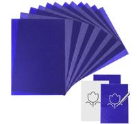 GEEHUA Lot de 50 feuilles de papier carbone bleu A4 | Papier carbone - Papier de pause - Papier graphite - 21 x 29,7 cm