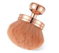 GEEHUA Pinceau de maquillage extra large pour le corps - 74 mm - Couleur or rose - Pinceau kabuki ovale - Pour fond de teint liquide, poudre, crème, contouring, estompage
