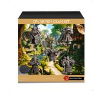Geek Art Play Pack de Figurines Nain Guerrier 28-32 mm - Non Peintes - Idéal pour Donjons & Dragons, Pathfinder et Jeux de Rôle Fantastiques