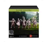 Geek Art Play Pack de Figurines Panzer Infantry 28-32 mm - Non Peintes - Idéal pour Donjons & Dragons, Pathfinder et Jeux de Rôle Fantastiques