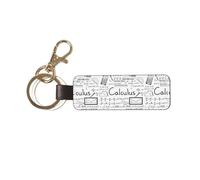 Geek en mathématiques et géométrie,Porte-clés en cuir PU, porte-clés, porte-clés, organisateur, 1 pièce