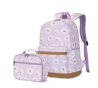 Geek-M Sac à Dos femme Cartable Fille Primaire Scolaire Sac École Ado Fille pour Étudiant Outdoor Voyage école Daypacks (Violet)