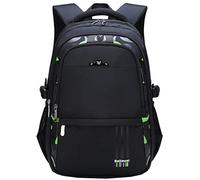 Geek-M Sac a Dos Garcon imperméable Scolaire Cartable école Sac Oxford Sac a dos College pour Garcon Cartable enfant (vert)