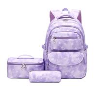 Geek-M Sac à Dos Scolaire Sac école Cartable Femme Sac d'école Collège Sac École Sac a Dos Ordinateur Filles Garçons