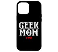 Geek Mom I Win Funny Gamer Gear for Mother's Day Gamer Moms Coque pour iPhone 12 Pro Max