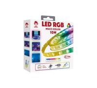 Geek Monkey RUBAN LED MULTI COULEURS RGB 10 METRES QUALITE PREMIUM AVEC TELECOMMANDE