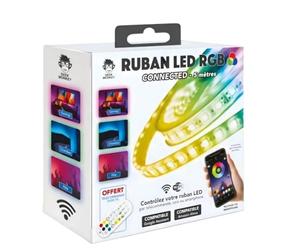 GEEK MONKEY Ruban LED RGB Connecté 5 m, USB, Télécommande + Application