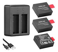 GeeKam Batterie Caméra Sport Bord Carré & Chargeur pour Choisir des Cames