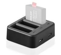 GeeKam Chargeurs de Batterie Caméra Sport pour Choisir des Cames | Compatible pour AKASO EK7000/Campark/Crosstour/APEMAN/EKEN/COOAU/Apexcam/SJ4000/PG1050/PG900/S009R