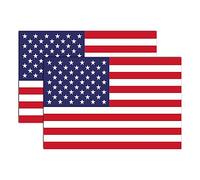 GEEKBEAR Lot de 2 aimants drapeau américain pour voiture