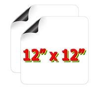 GEEKBEAR Lot de 2 aimants vierges blancs pour voiture (30,5 x 30,5 cm)
