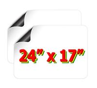 GEEKBEAR Lot de 2 aimants vierges pour voitures (61 x 43,2 cm)