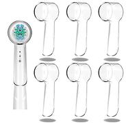 GeekerChip Couvercles de Tête de Brosse à Dents,protège brosse a dent électrique,étanche à la poussière,Non toxique pour brosse à dents Oral-B grande commodité (Transparent)