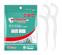GeekerChip Fil Dentaire,100 Pcs Dental Floss,Fil Dentaire Sticks Jetable Oral Nettoyage Floss Fil Dentaire Flossers,Pour Les Soins Bucco-Dentaires,Le Nettoyage Des Dents