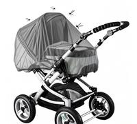 GeekerChip Moustiquaire Poussette Universelle,Moustiquaire Bebe,Filet Anti Moustique,Insecte et Guêpe,Tissu à Mailles Fine,Protection Fine et Résistante,pour Landau, Auto-siège, Lit Parapluie(Gris)