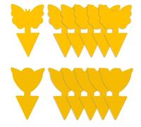 GeekerChip Pièges à Insectes,12 Pcs Attrape Moucheron Plantes,Attrape Mouches Intérieur,Plug-in Pièges,pour Les Insectes intérieurs et extérieurs, Imperméables et Non Toxiques(2 Formes)